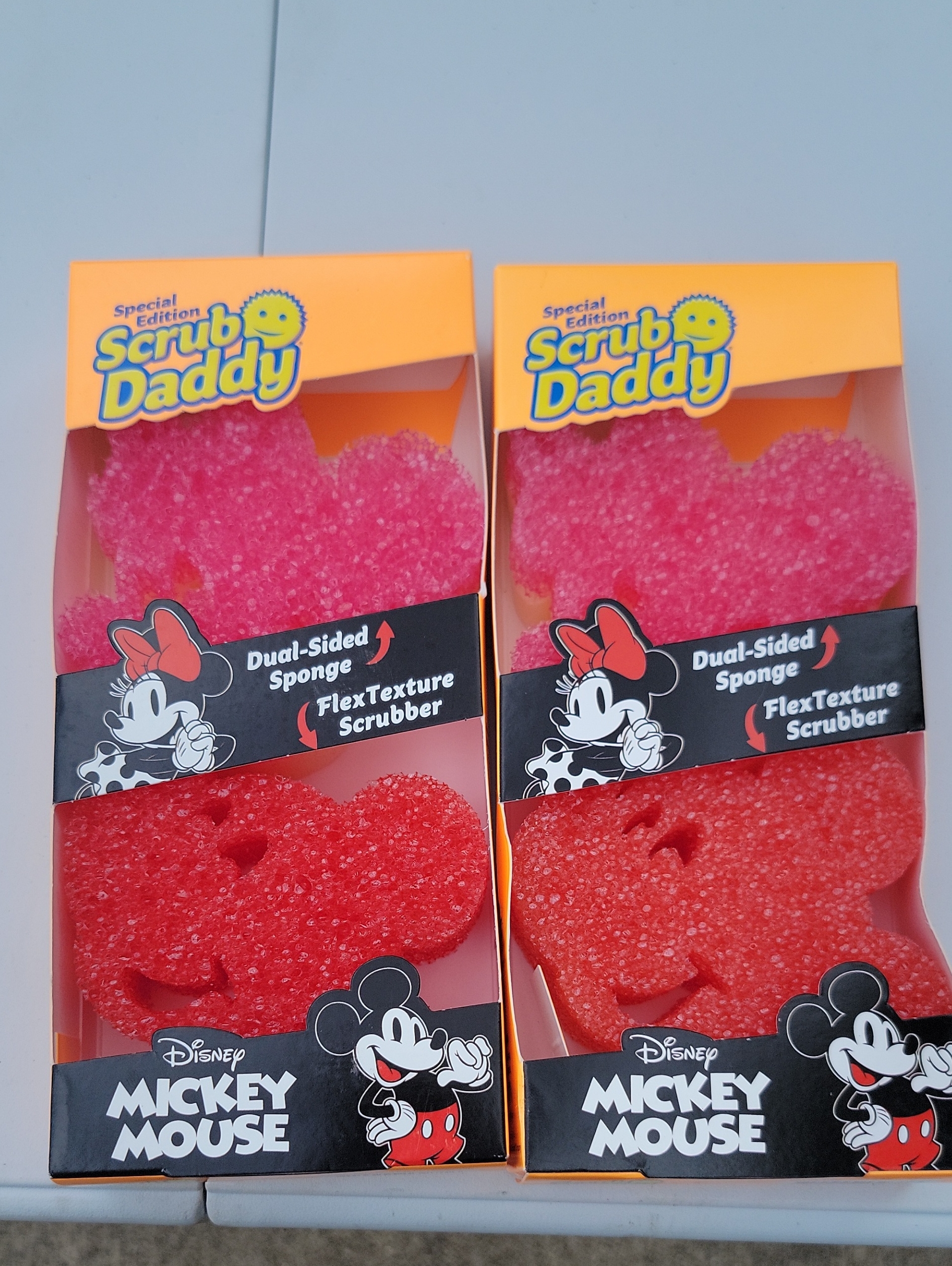 Disney Mickey Mouse DualTexture Sponge Scrub Daddy Bundle